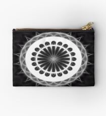 Gray Kaleidoscope Art 32 Studio Pouch