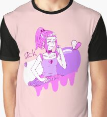 Sick Menhera Design Graphic T-Shirt