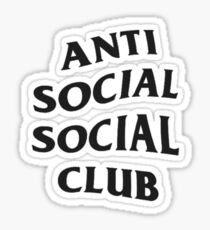 anti social social club Sticker