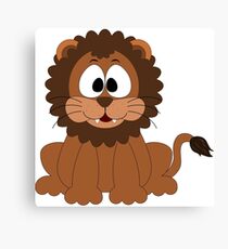 Baby Tiger Cub cartoon character Canvas Print