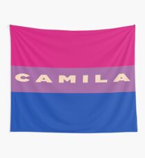 Camila X Bisexual Flag Wall Tapestry