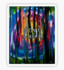 Don't Scream - Acrylic on Canvas by Minxi Sticker