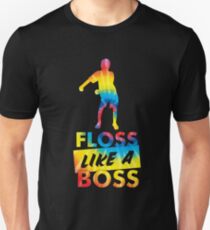 Tie Dye Floss wie ein Boss - Flossing Dance Slim Fit T-Shirt