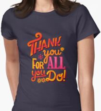 Camiseta entallada para mujer ¡Gracias!