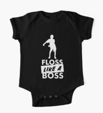 Floss Like A Boss - Flossing Dance Move Short Sleeve Baby One-Piece