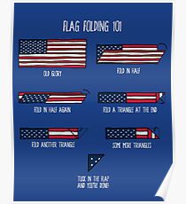 Flag Folding 101 Poster