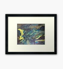 Blue meets green Framed Print