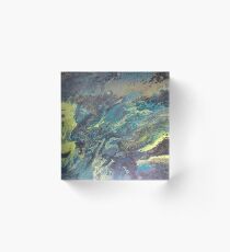 Blue meets green Acrylic Block
