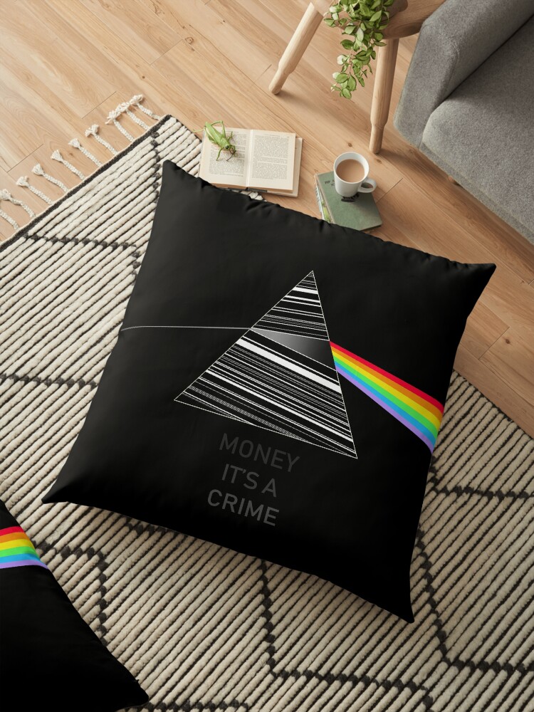 Pink Floyd Dark Side Money Floor Pillow By Getitgiftit Redbubble