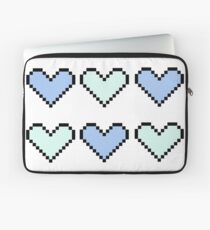 geeky pixel hearts in pastel Laptop Sleeve