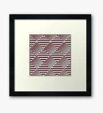 Tricky Stripped pattern Framed Print