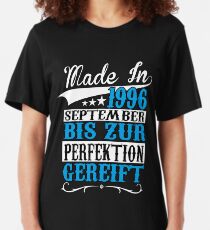 BIRTHDAY - SEPTEMBER - 1996 - BORN - BIRTHDAY - BLUE Slim Fit T-Shirt