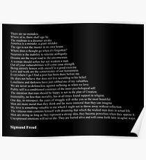 Sigmund Freud Zitate Poster Redbubble