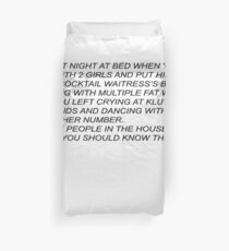 Sammi Anonymous Letter Duvet Cover