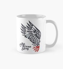 Stammes- Tätowierung des afrikanischen grauen Papageien Tasse (Standard)