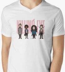 Eva töten T-Shirt mit V-Ausschnitt