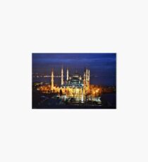blue mosque istanbul turkey Art Board