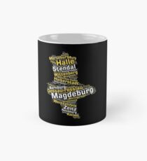German State Saxony-Anhalt with Cities Mug