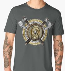 Fenrir Viking Shield (Full Color) Men's Premium T-Shirt
