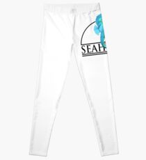 Low Poly Seepferdchen - Titel Leggings
