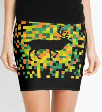 Moose in the square Mini Skirt
