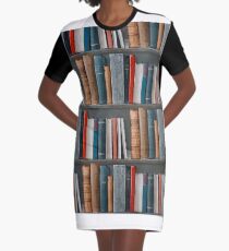 Bookcase Graphic T-Shirt Dress