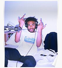 Kevin says 'Hi' - grainy effect Poster