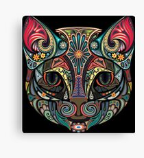 Lienzo gato mandala