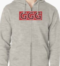 Sudadera con capucha y cremallera GGG Gennady Golovkin Red Box Logotipo