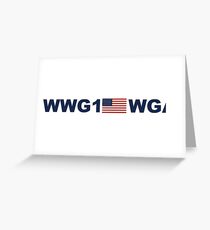 WWG1WGA - Wohin wir gehen, wir gehen alle (Reg. Flagge) Grußkarte