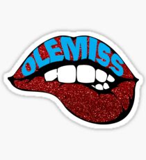 ole miss lips Sticker