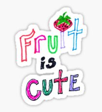 Fruit is Cute Sticker