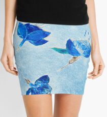 Fuchsias in Flight Mini Skirt