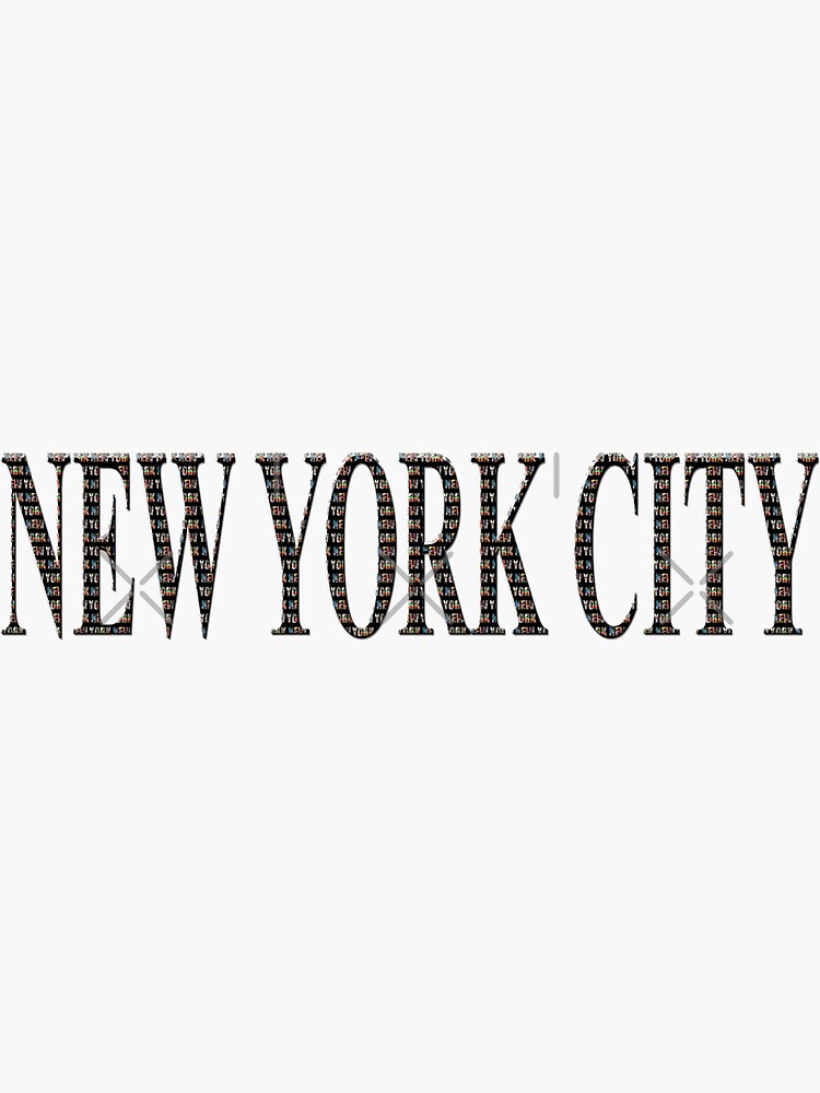 New York City (black type ON WHITE) by RayW