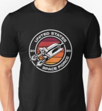 Camiseta ajustada USSF Logo Badge Emblem Seal Shirt Estados Unidos Space Force Tshirt Trump 2020 T-shirt Space Shuttle Art