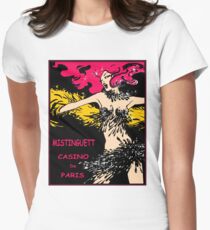 CASINO DE PARIS : Vintage Mistinguett Cabaret Advertising Print Women's Fitted T-Shirt