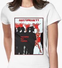 CASINO De PARIS : Vintage Mistinguett Cabaret Advertising Print Women's Fitted T-Shirt