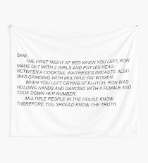 Anonymous Letter To Sammi Wall Tapestry