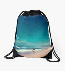 Summer Days - Going Surfing Drawstring Bag