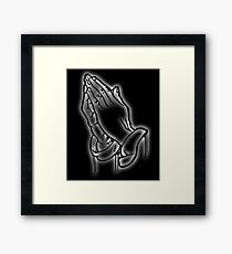 Praying Hand shirt Big Oversized Prayer hands Framed Print