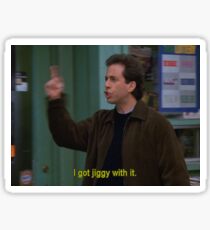 Jerry Seinfeld Gets Jiggy With It Sticker