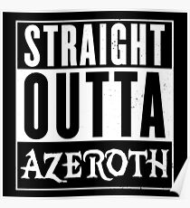 Geradeaus Azeroth Poster