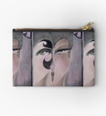 MUTED OP ART DECO FLAPPERS GREY PASTEL TINT Studio Pouch