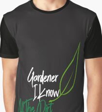 Funny Garden Shirt Know All The Dirt Vegetables Plants Graphic T-Shirt