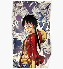 Luffy Collage Poster