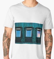 old windows in Berlin Men's Premium T-Shirt
