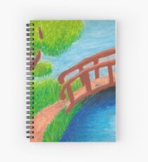A bridge over a river Spiral Notebook