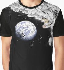 Saitama sitzt auf dem Mond Grafik T-Shirt
