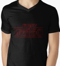 Stranger Things Stay Weirdo Men's V-Neck T-Shirt