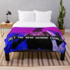 Leonidas 80s style art Throw Blanket